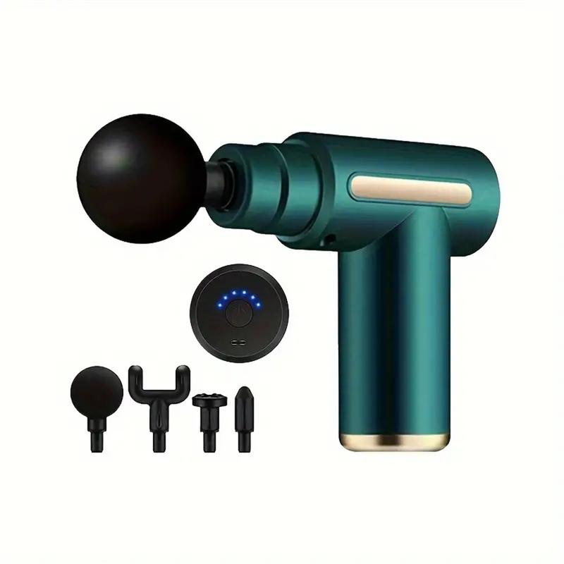 Portable Mini Massage Gun For Instant Muscle Relief - Ideal For Fitness & Workouts, Usb Rechargeable With Lithium Battery, Full Body Use, Fragrance-Free youth green