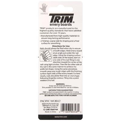 Trim Emery Boards Nail File - 20ct