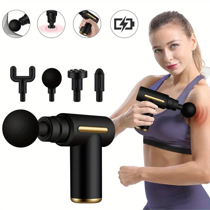 Portable Mini Massage Gun For Instant Muscle Relief - Ideal For Fitness & Workouts, Usb Rechargeable With Lithium Battery, Full Body Use, Fragrance-Free youth green