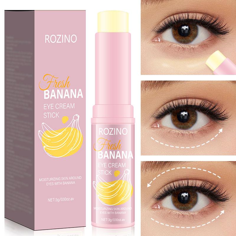 [3 PCS]eye cream stick, Two Scents, Banana eye cream stick, coconut eye cream stick, Moisturizing eye skin, eye skincare Brightening Tightening