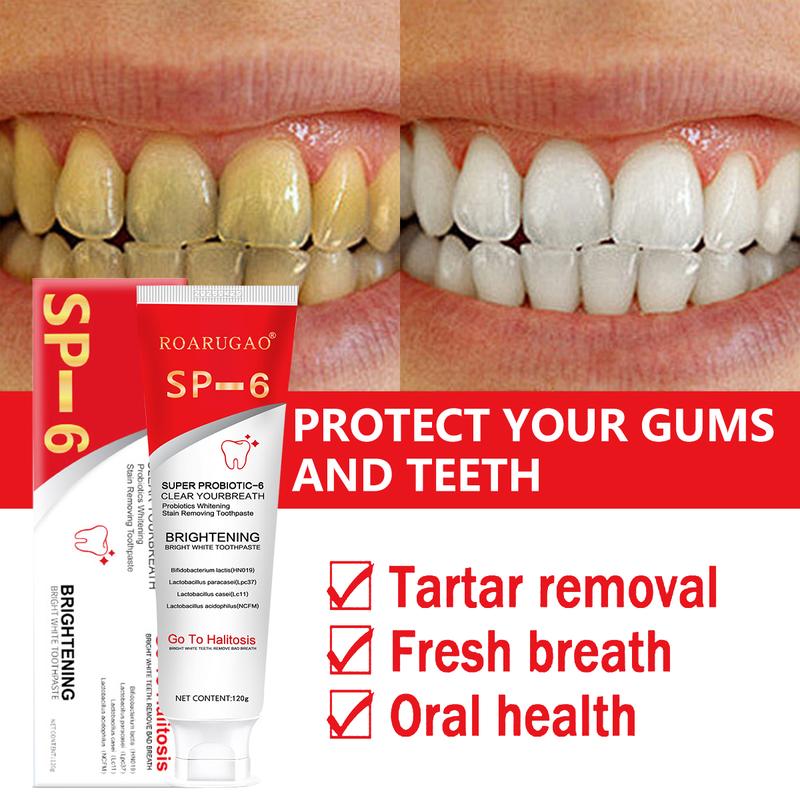 [+5$Get 2Pcs] SP-6 Probiotic Toothpaste Enhanced Formula Balances The Oral Microbiome, Removes Stains, And Provides Long-lasting Fresh Breath.