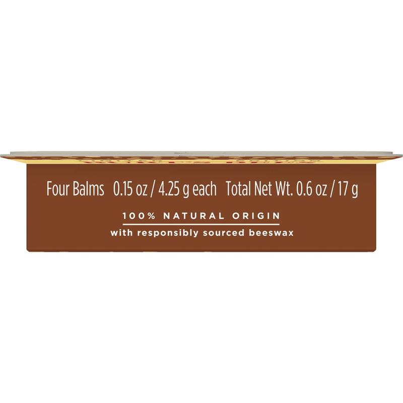 Burts Bees 100% Natural Moisturizing Lip Balm, Winter Variety Pack, Chai Tea, Pumpkin Spice, Vanilla Maple, Pomegranate, 4 Tubes of Lip Balm, 0.15 Ounce (Pack of 4)