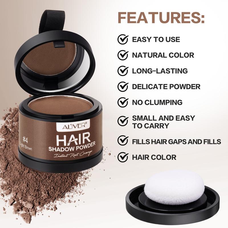 Aliver Instantly Hairline Shadow- Hairline Powder, Hair Shadow Powder