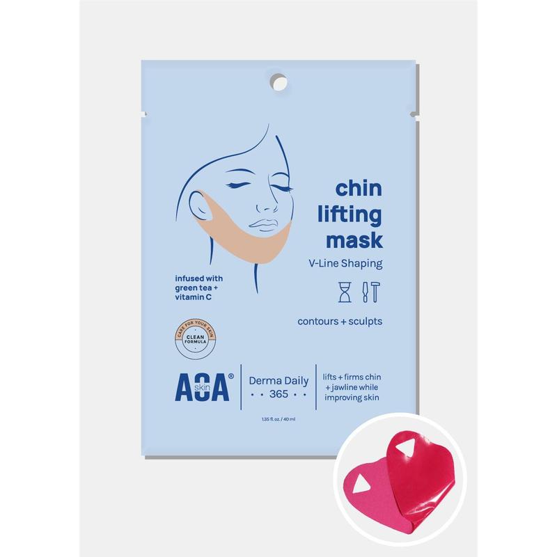 AOA Skin Chin Lifting Mask for V-Line Shaping - Green Tea + Vitamin C