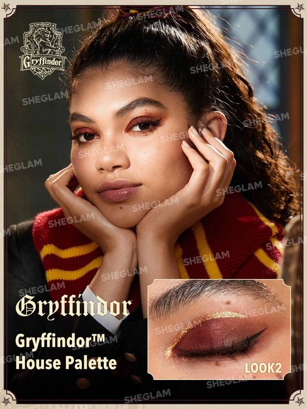 SHEGLAM Harry Potter Gryffindor House Eyeshadow Palette - Red, Pigmented & Blendable for Smooth Eye Makeup - Cosmetic