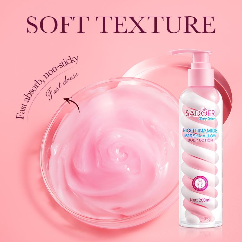 Cotton Candy Body Milk- a variety of flavors to choose from. Plant extracts are suitable for very dry and peeling skin, replenishing nutrients and quickly absorbing moisture. It is non greasy and hypoallergenic, suitable for both men and women