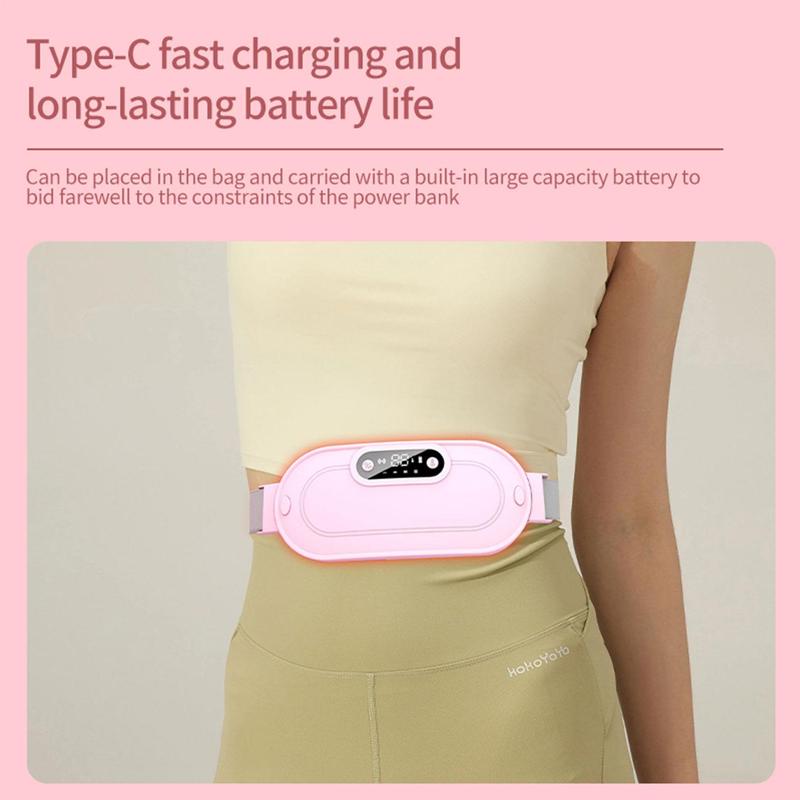 Heating Massage Belly Belt, 1 Count Vibration Heating Abdominal Belt, Household Health Care Belt