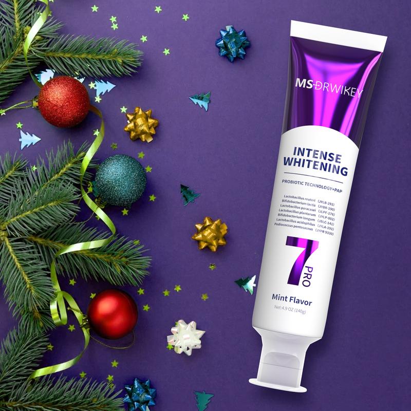 New Arrival! Christmas stocking stuffers. Limited-Time Flash Sale: 7Pro Brightening Toothpaste for Sparkling White Teeth and Fresh Breath Every Day! A Must-Have for Oral Care.