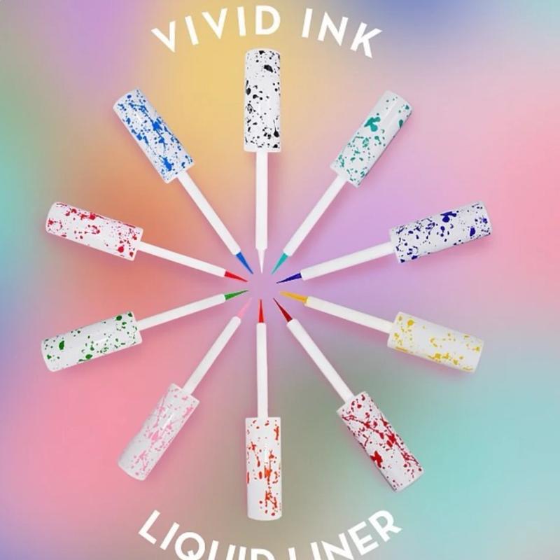 FLASH SALE!!! Matte VIVID INK Liquid Liner-Water Resistant- Italia Deluxe 10-Pc-Cosmetics