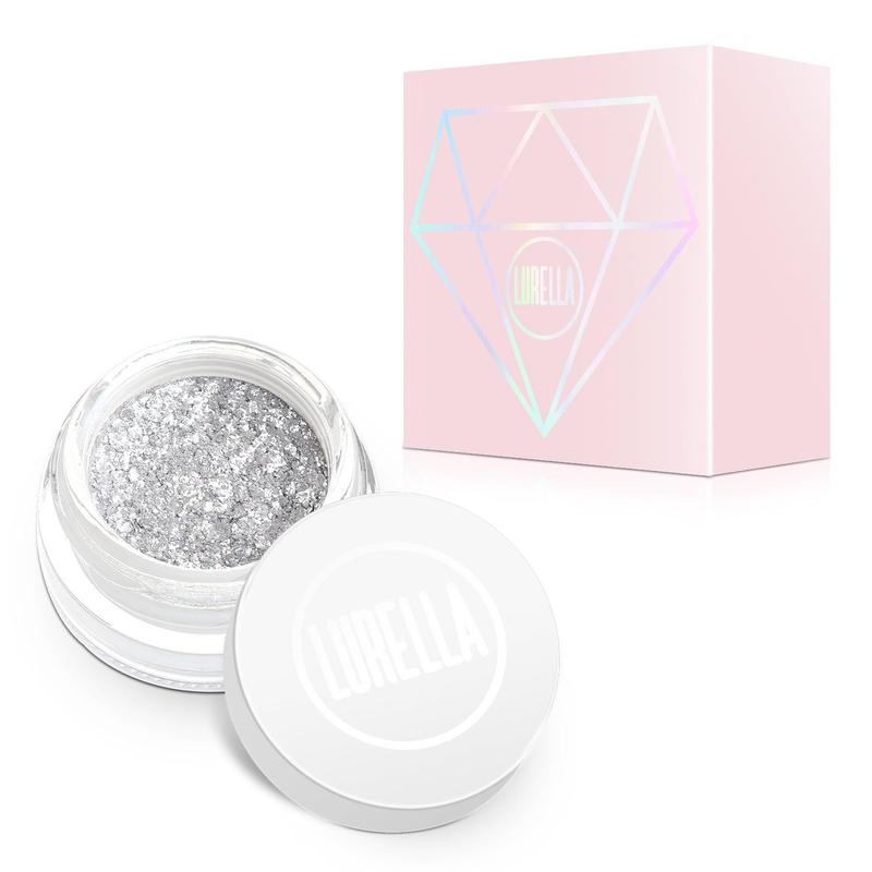 Lurella Cosmetics Diamond Eyeshadow - Icy, Multi Dimensional Shimmers for Effortless Shine - Aluminum, Brush, Makeup