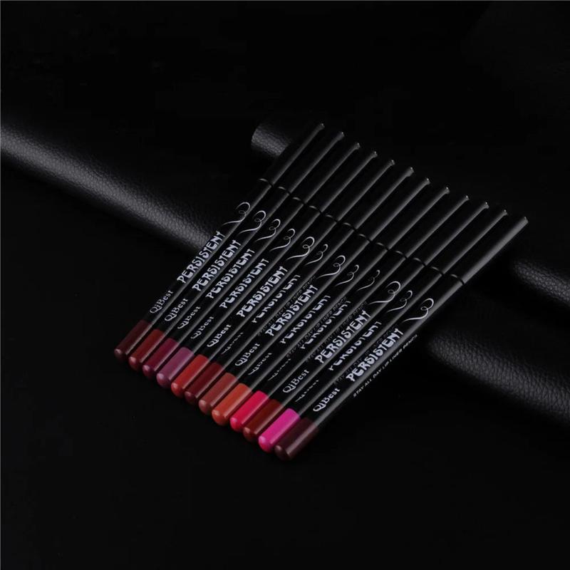 12pcs Waterproof Long Lasting Smooth Natural  Lipliner