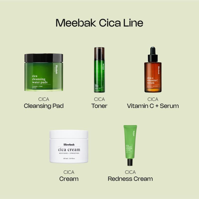 [Meebak Official Store] Cica Redness Solution Cream 50ml - Soothing Skincare Moisturizer Gentle Smooth