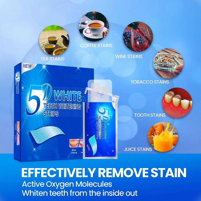 The original Whitening Strips,28pcs Effectively Reduced Sensitivity, Helps Remove Smoking Coffee Soda Wine Stain (14 Treatments)