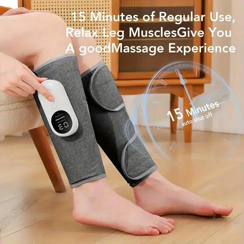 USB Rechargeable Leg Massager, 1 Set Electric Leg Massager with 3 Massage Modes, Temperature Adjustable Leg Warmer, Personal Comfort Massage Device for Home and Office Use