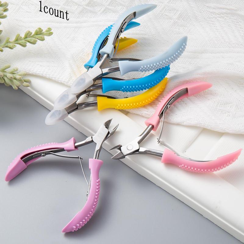 Stainless Steel Cuticle Nippers, Ergonomic Detachable Handle, Sharpening Blade Dead Skin Clipper for Manicure and Pedicure Care