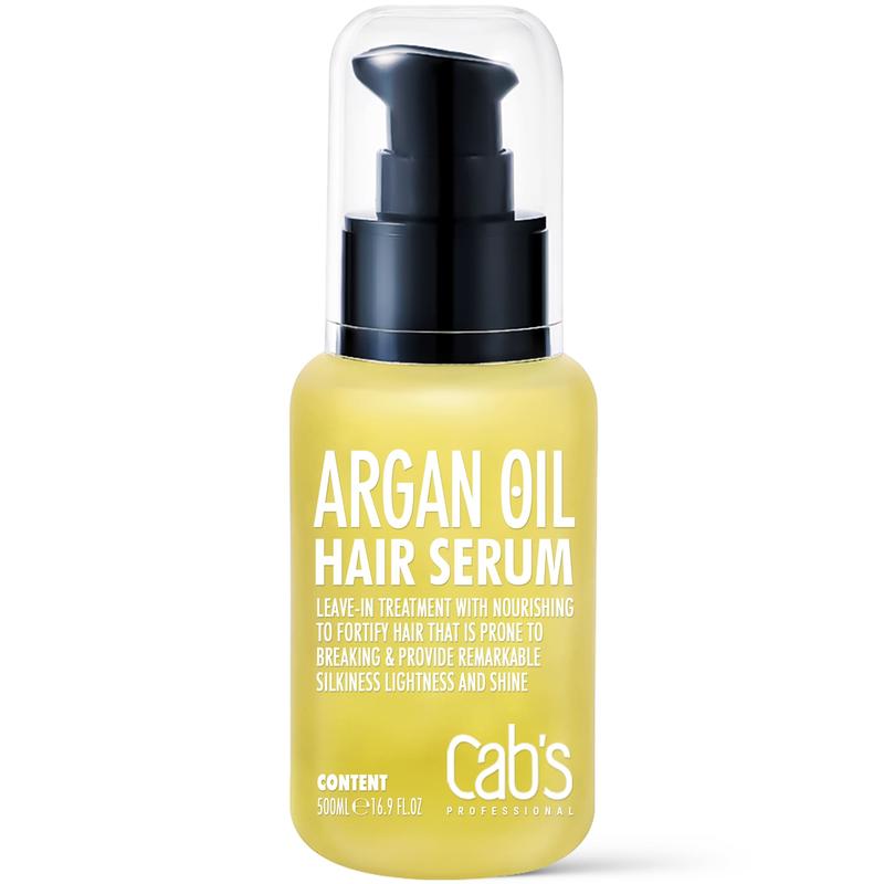 Cab's Argan Hair Oil for Anti-Heat, Nourishing and Repair - Hair Serum to Add Silky Shine to Damaged Hair, Paraben Free, Sulfate Free 1.69 fl oz Haircare Moisture