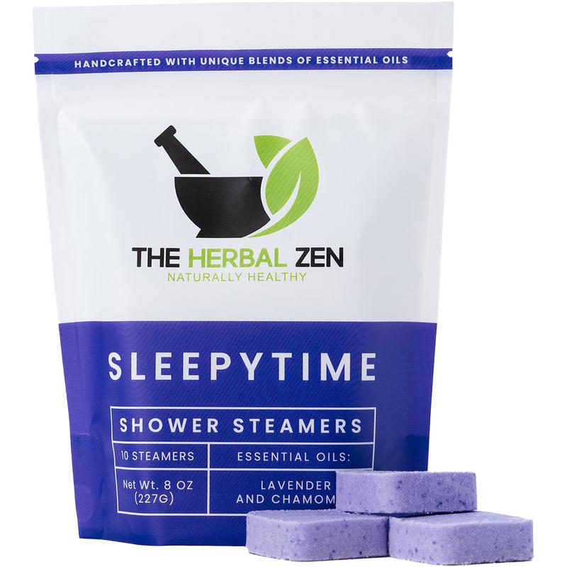 The Herbal Zen - Sleepytime Shower Steamers with Lavender and Chamomile Essential Oils for a Relaxing Night's Sleep Body Care Body Wash