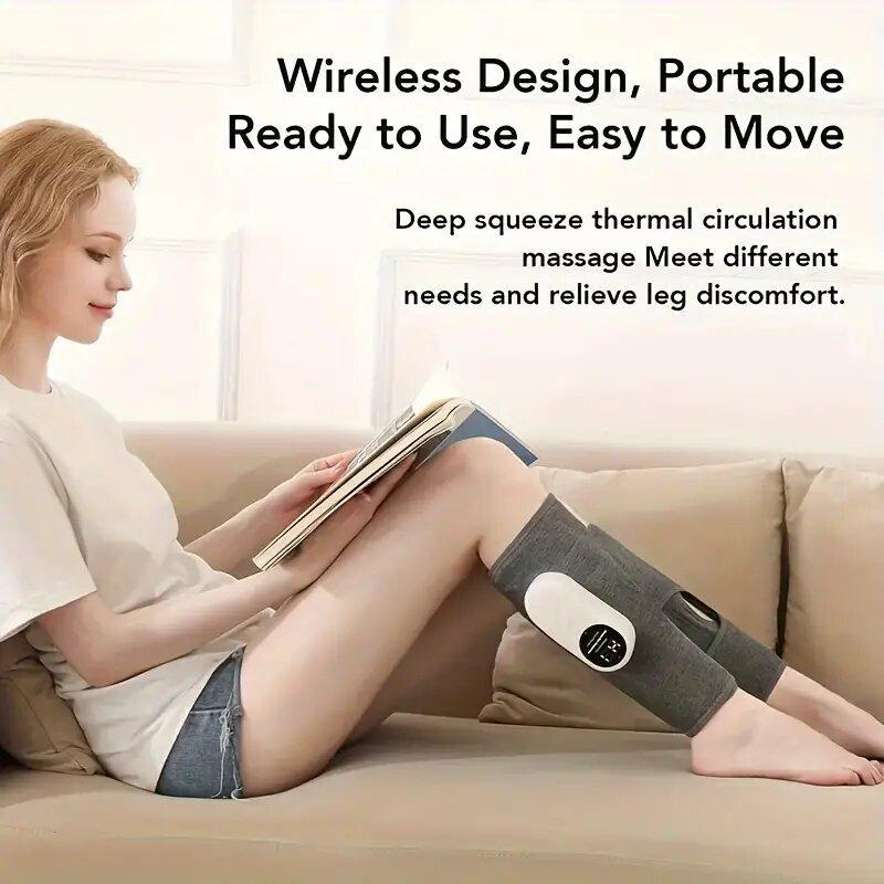 USB Rechargeable Leg Massager, 1 Set Electric Leg Massager with 3 Massage Modes, Temperature Adjustable Leg Warmer, Personal Comfort Massage Device for Home and Office Use