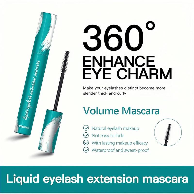 Mascara black Liquid Lash Extensions Long-Lasting Keep Your Lashes Thick And Long Waterproof Smudge-Proof Hypoallergenic 10.7g 0.38 OZ (Black)