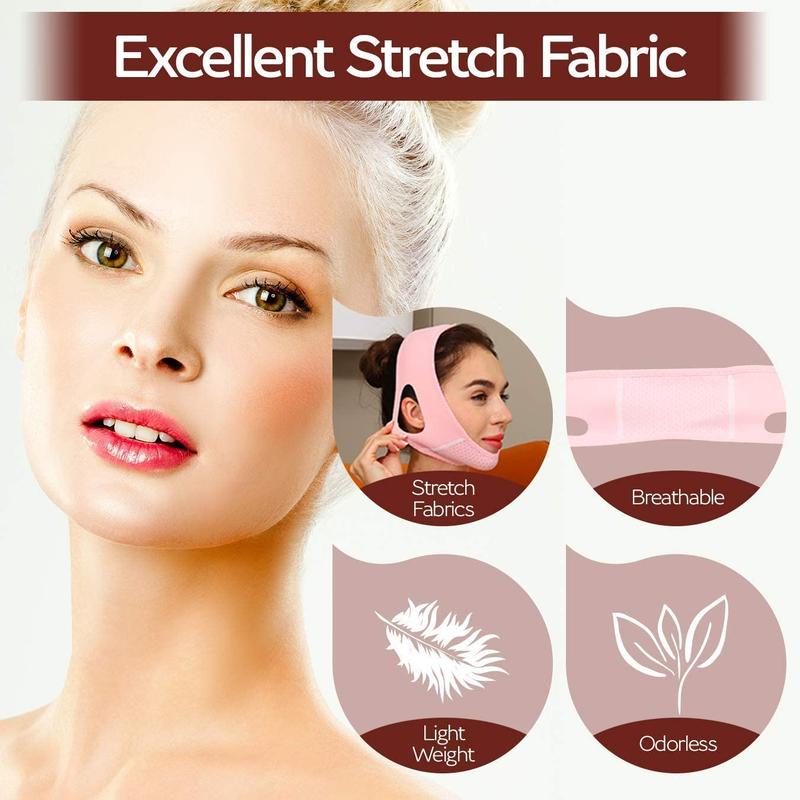 Reusable V-shaped Face Lifting Belt, Double Chin Mask, Face Slimming Strap, Lifting and Tightening Tool for Women & Men Daily Use, Christmas Gift