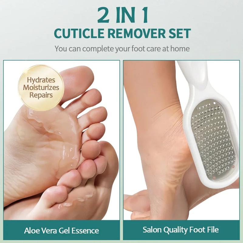 NAILPOP Foot Care Callus Softener Combo Callus Remover Gel & Foot File Set For Dry Rough Cracked Heel - Feet Exfoliator Scrubber Manicure Nail Care Electric Foot waterproof