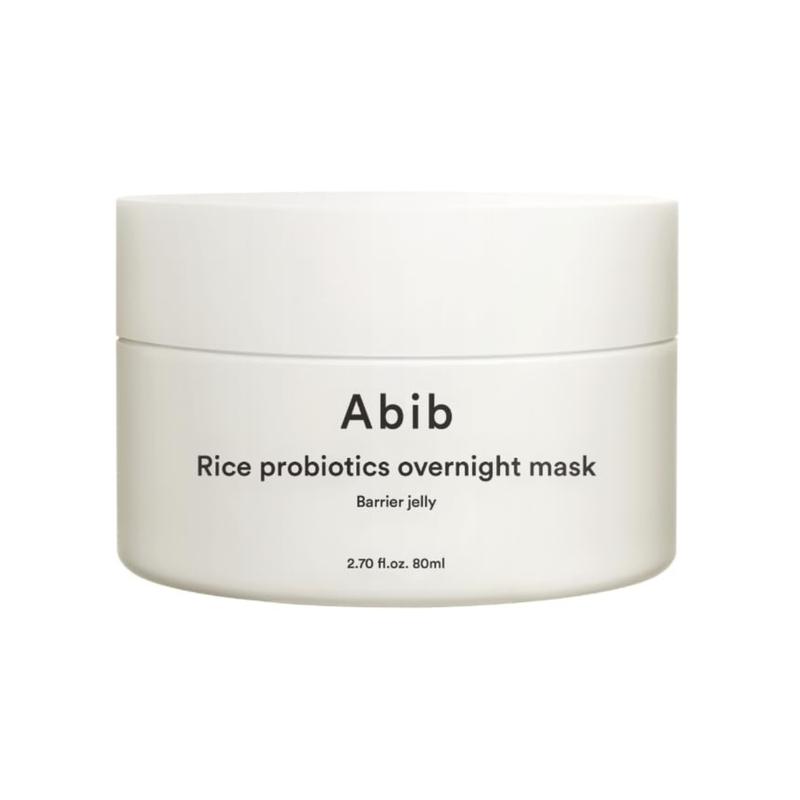 [Abib] Rice Probiotics Overnight Mask Barrier Jelly 80ml, Night Special Care, Deep Night Skin Barrier, Mask, Sleeping Mask, Hydrating and Soothing Bouncy Jelly Texture, Simple Home SkinCare, Overnight Skin Barrier Solution, Koeran Skin Care