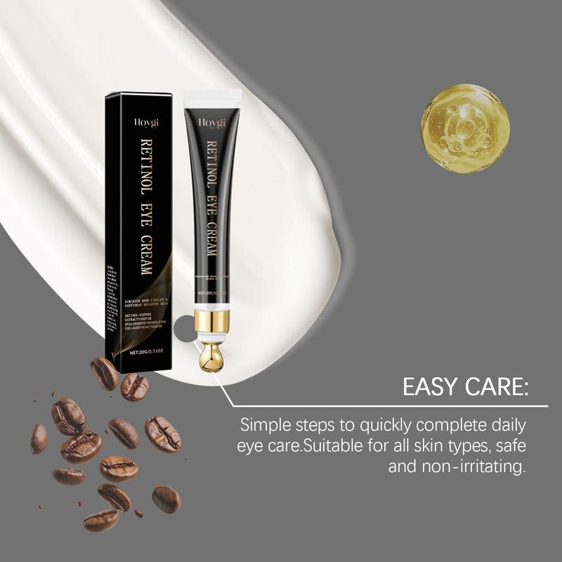 Caffeine Eye Cream, Moisturizing & Firming Eye Care Cream for Reduces The Look Of Fine Lines, Eye Care Product for Women & Men