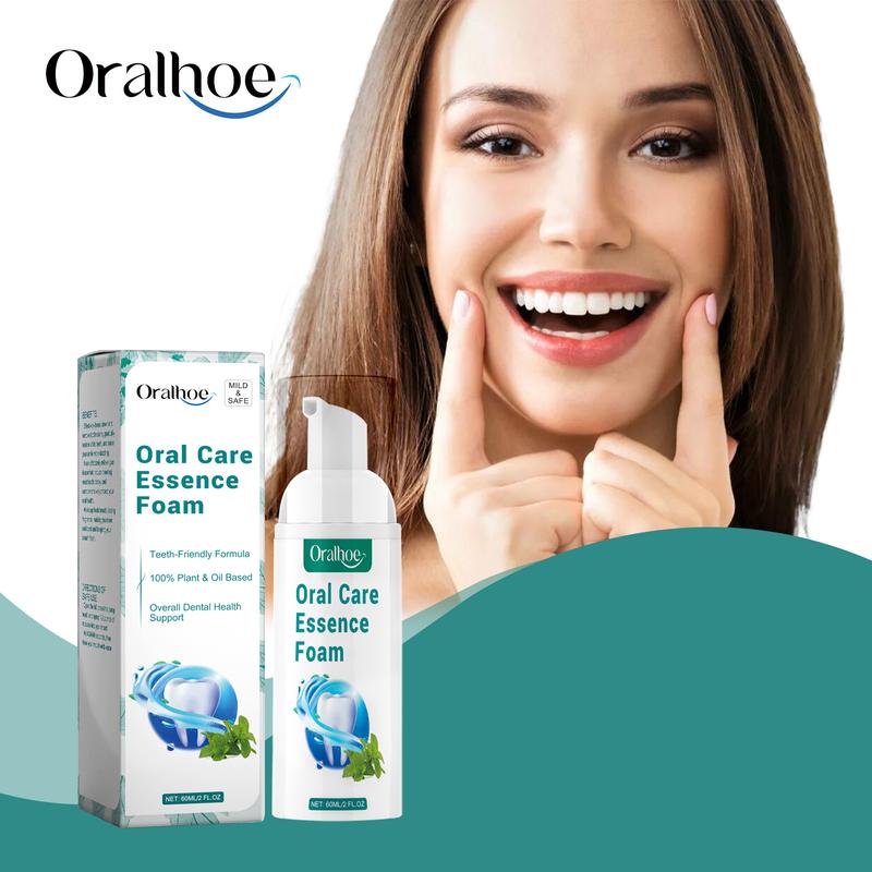 ORALHOE Oral Whitening Tooth Mousse - Cleansing, Stain Removal, Teeth Whitening, and Fresh Breath Foam Mousse