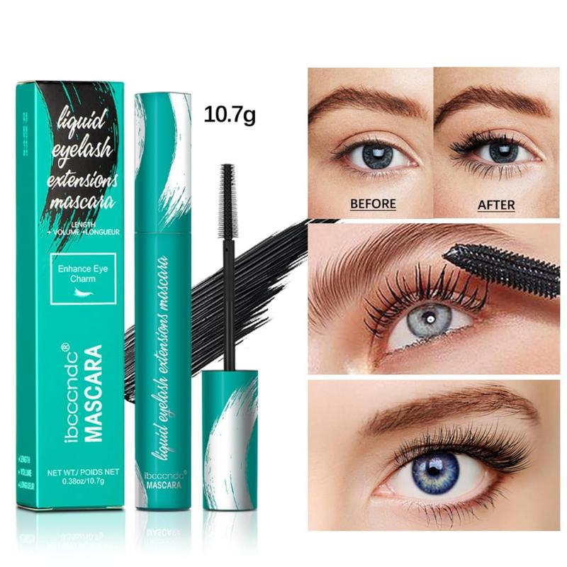 Mascara black Liquid Lash Extensions Long-Lasting Keep Your Lashes Thick And Long Waterproof Smudge-Proof Hypoallergenic 10.7g 0.38 OZ (Black)