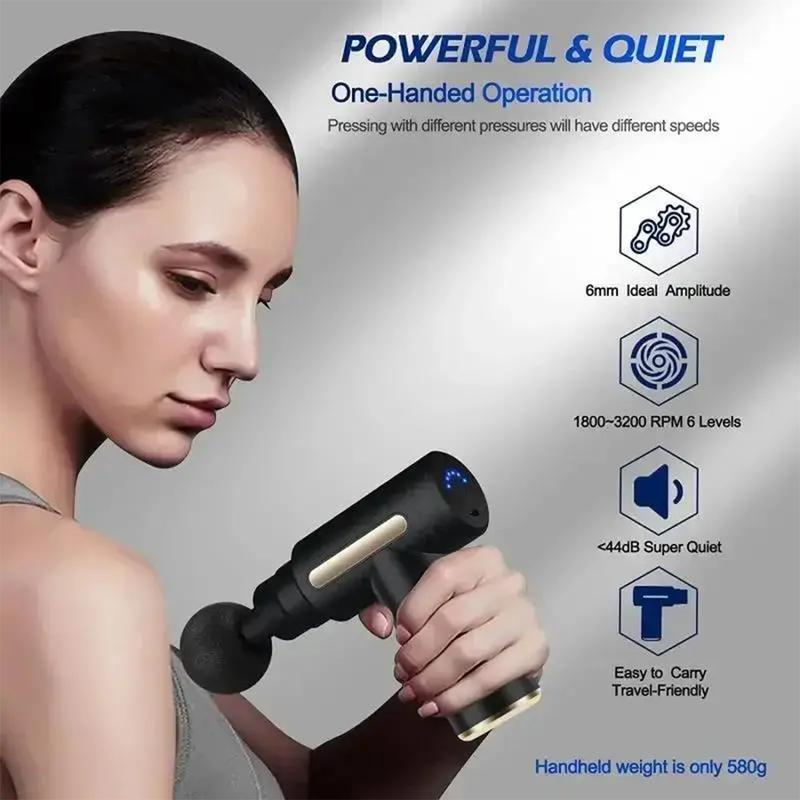 Adjustable Electric Massager: High-capacity Battery for Long Use  gun percussion massage Comfort christmas 2024 ornament walmart display hanging