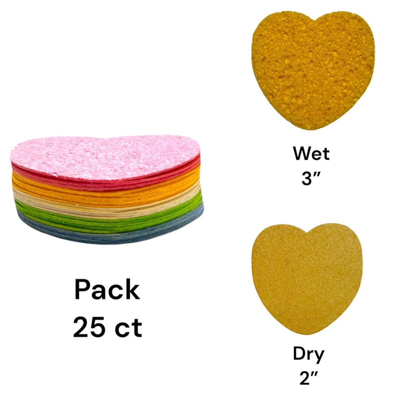 Compressed Facial Beauty Sponges for Gentle Cleansing and Exfoliating