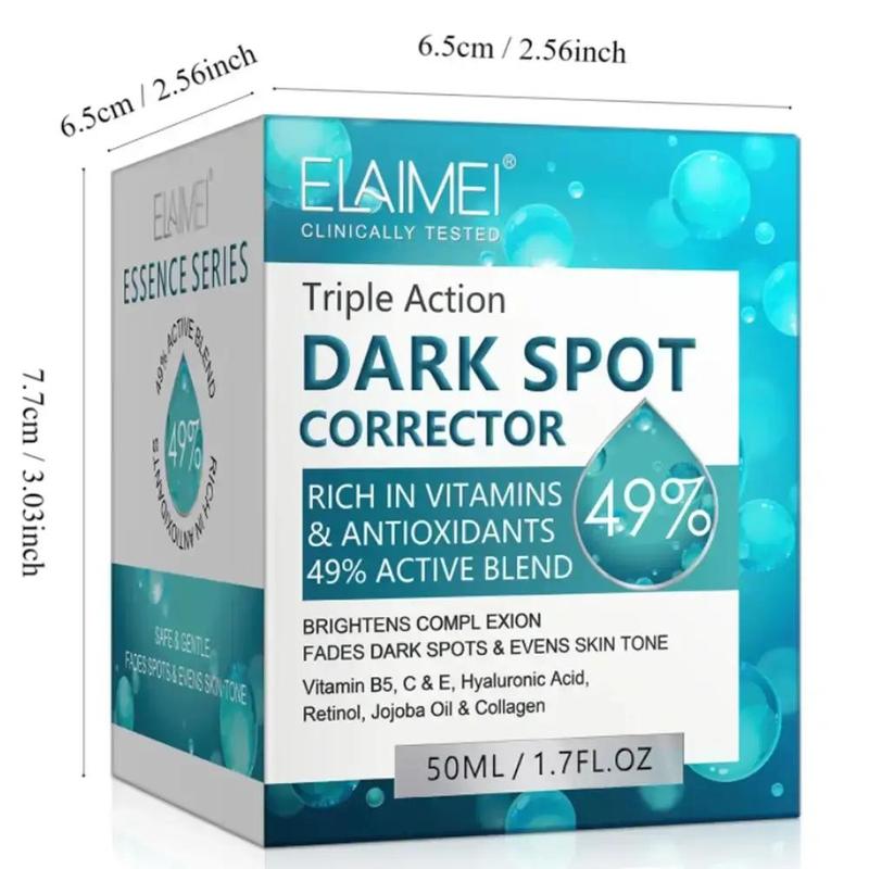 50ml Triple Action Dark Spot Corrector Cream, Hydrating Nourishing Skin Care Day Cream Night Cream, Moisturiser Suitable for All Skin Types