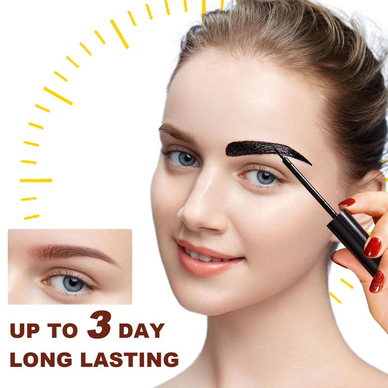 Eyebrow Tattoo Peel Off Gel, 1 Set Eyebrow Tattoo Dye Gel with Tools, Eye Brow Makeup Tool, Makeup Accessories