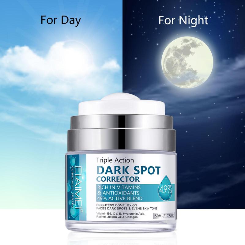 50ml Triple Action Dark Spot Corrector Cream, Hydrating Nourishing Skin Care Day Cream Night Cream, Moisturiser Suitable for All Skin Types