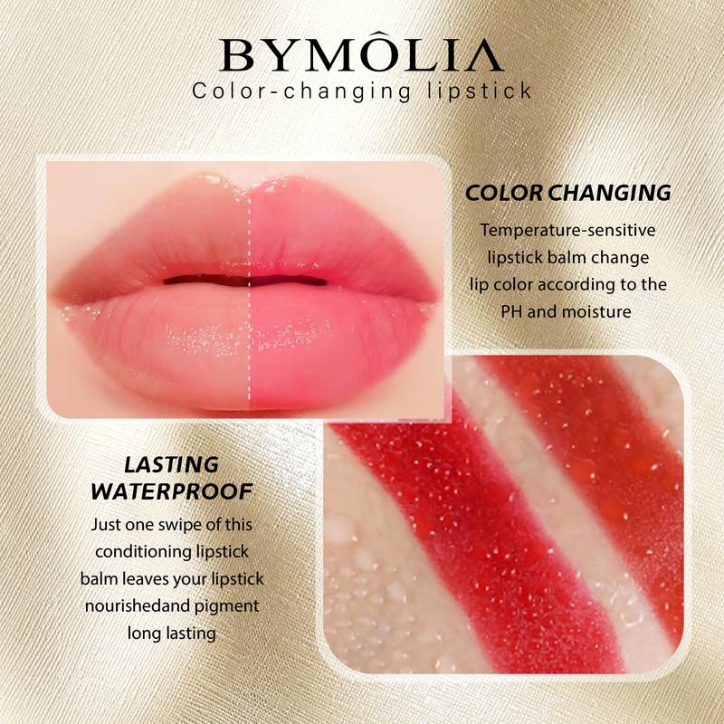 BYMOLIA Transferproof Lipstick,Color-Changing Lipstick ,  Shine,Long Lasting,Moisturizing, & Perfect for Thanksgiving Gifts