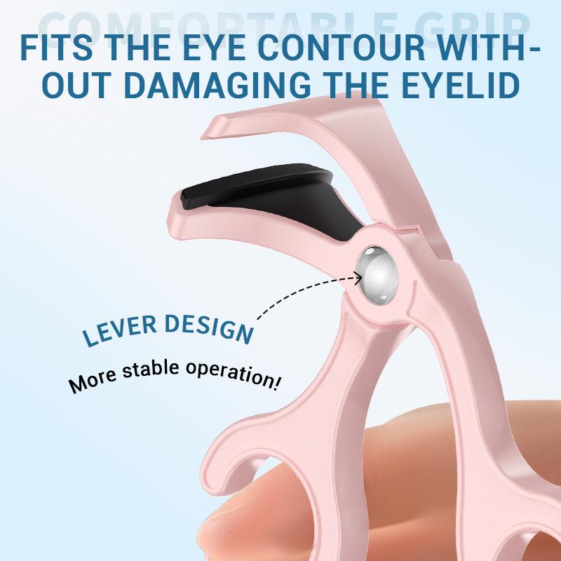 Heated Eyelash Curlers , C-Shaped Natural Curling, 24 Hours Long Lasting, Electric Eyelash Curler with Type-C, Anti-Burn Mini Lash Curler, Gift for Women Girls