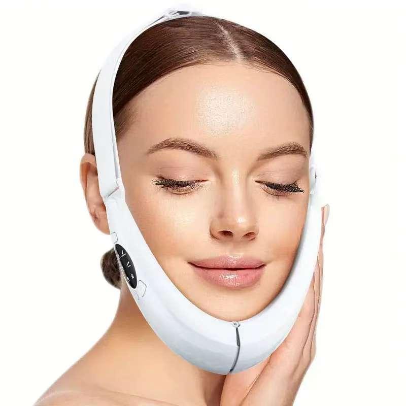 Smart Facial Massager, 5 Modes Facial Massage Tool, Hot Compress Face Belt, Facial Skin Care Tool for Women, Personal Care Appliances