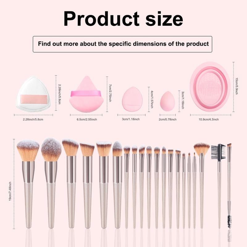 Makeup Brushes 33 Pcs Makeup Kit,Foundation Brush Eyeshadow Brush Make up Brushes Set (Pink, 33 Piece Set Large) travel brush Pro Artist Professional Makeup foundation brush