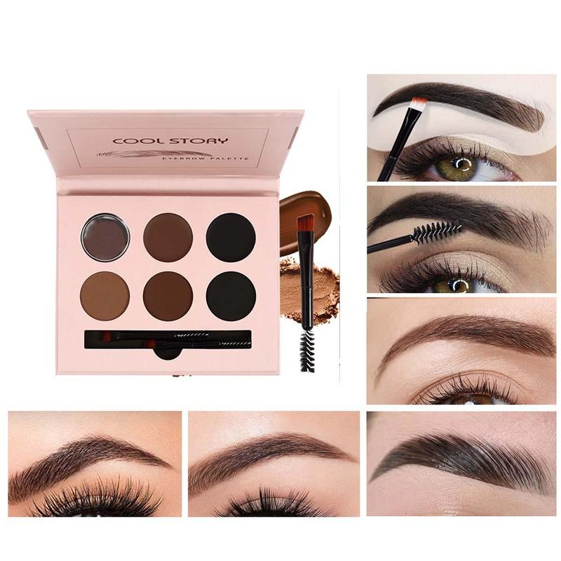 3 in 1 Multifunctional Eyebrow Gel & Eyebrow Brush Set, 1 Count Waterproof Long Lasting Eyebrow Makeup Kit, Professional Eye Makeup Products for Women