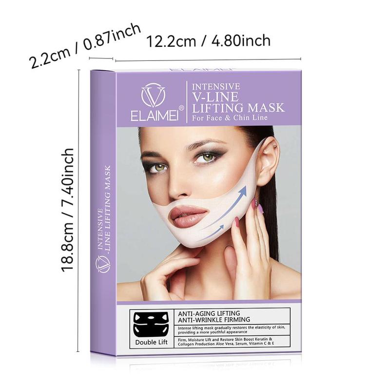 V Line Lifting Mask, 1 2 Boxes Ear-hanging Hydrogel V Firming Face Mask, Hydrating & Moisturizing Face Mask, Suitable for All Skin Types, Christmas Gift