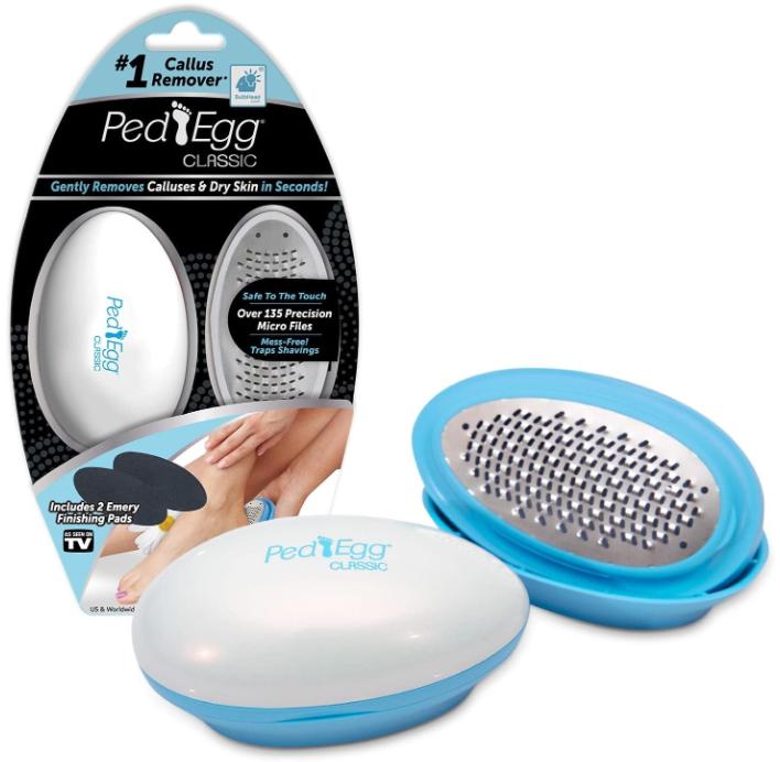 PedEgg Classic Callus Remover, As Seen On TV, New Look, Safely and Painlessly Remove Tough Calluses & Dry Skin to Reveal Smooth Soft Feet