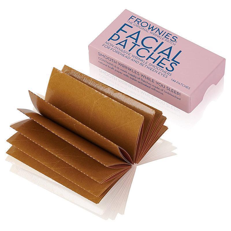 Frownies Facial Patches for Wrinkles on the Corner of Eyes & Mouth - Hypoallergenic Anti-Wrinkle Face Tape - Wrinkle Patch to Smooth & Soften Crow’s Feet & Smile Lines - For Overnight Use, 144 Patches