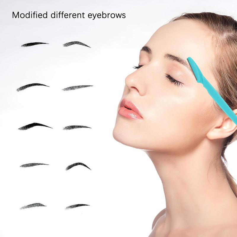 Eyebrow Razor 62 Pcs Multipurpose Exfoliating Dermaplaning Tool Trimming and Shaving Grooming Face and Eyebrow Shaper Women and Mooerca