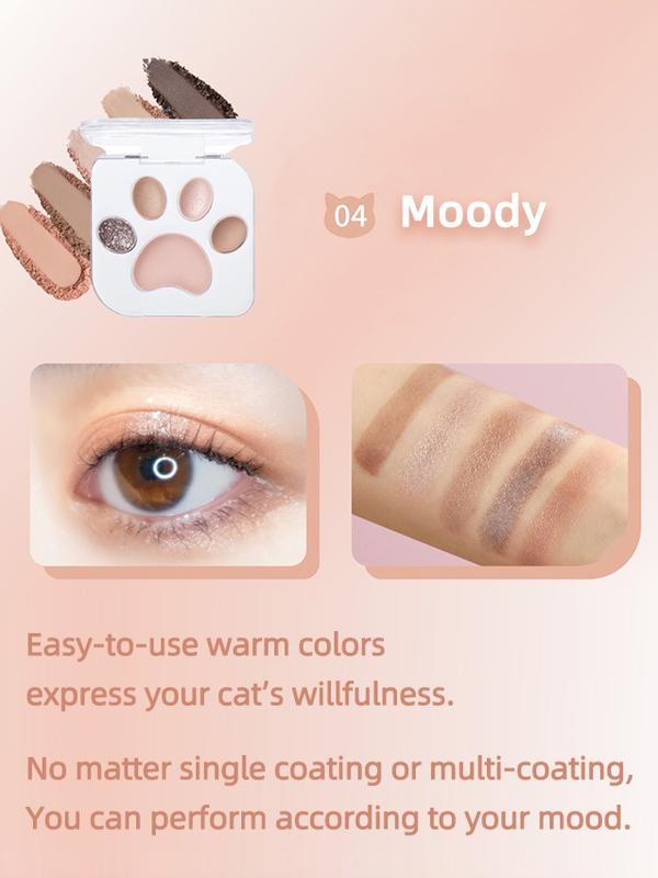 MilleFee Meow Paws Eyeshadow Palette 04 Moody - Makeup Cosmetic