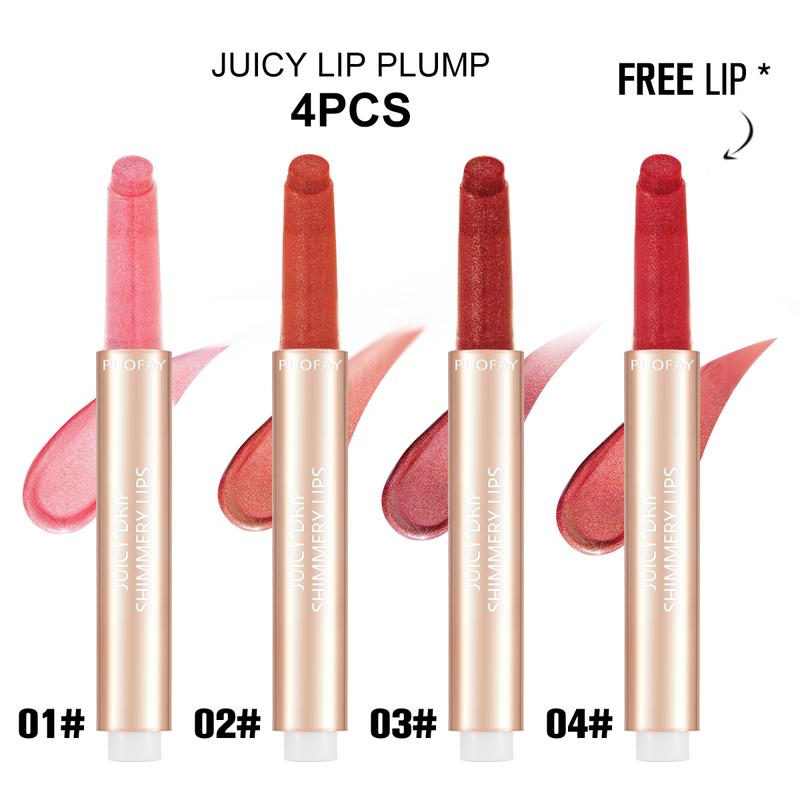 Juicy Spicy Lip Plump set， Shimmer Glass，Soft Cosmetic Makeup,Flash deal Gift