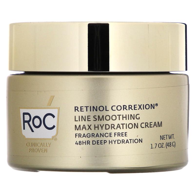 RoC Retinol Correxion, Max Hydration Cream, Fragrance Free, 1.7 oz (48 g)