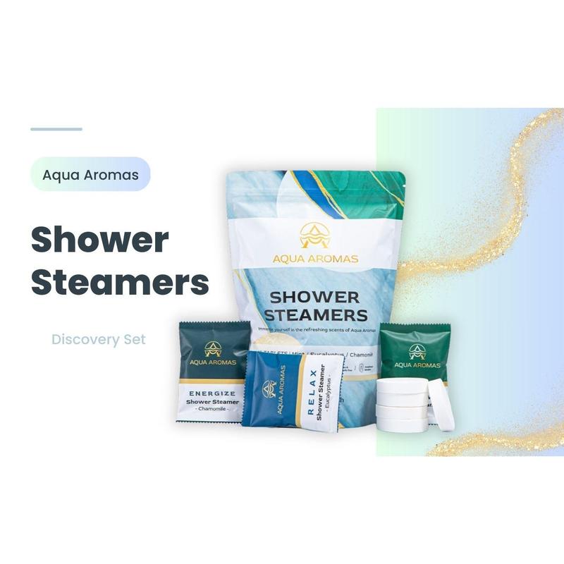 Aqua Aromas Shower Steamers - Aromatherapy Shower Bomb Steamers, 15 Pack Scent Gift Scented  Eucalyptus Body Care Body Wash Soap Comfort shower steamer Cleansing Skin Repair Skin Care