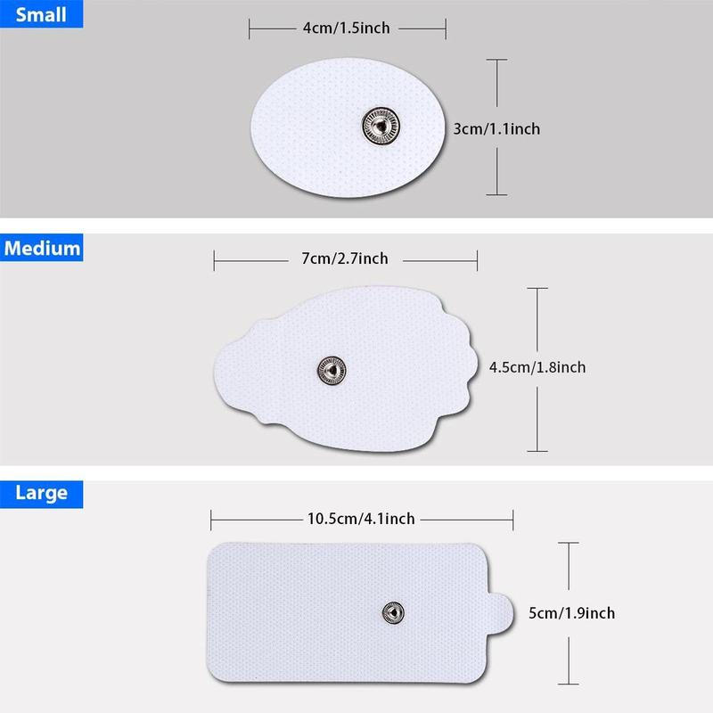 Replaceable Pad for TENS EMS Device (20pcs), 3.5mm Card Clip Electrode Pad, Suitable for Belifu, AVCOO, MEDVICE TENS Machine