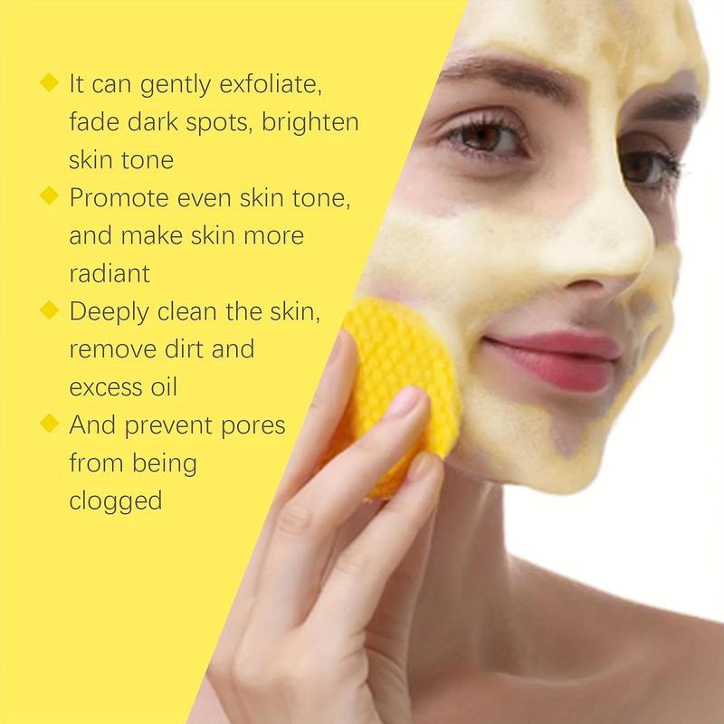 Turmeric Facial Scrub Mask, 2 Boxes Gentle Exfoliating Cleansing Pad, Brightening Facial Skin Care Product for Women & Men