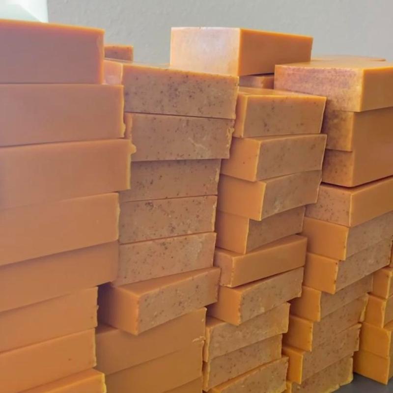 Turmeric Lemon Oil & Kojic Soap, Even Out Skin Tone, Handmade, Body Care, Coconut, Daily Use, Skin Care Routine, Radiance, Turmeric Soap, Exfoliate